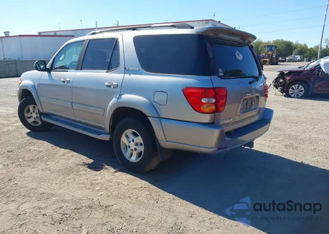 2001 Toyota Sequoia Limited V8 из США, поврежденный, VIN 5TDBT48A71S034309